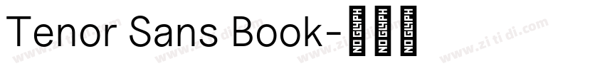 Tenor Sans Book字体转换